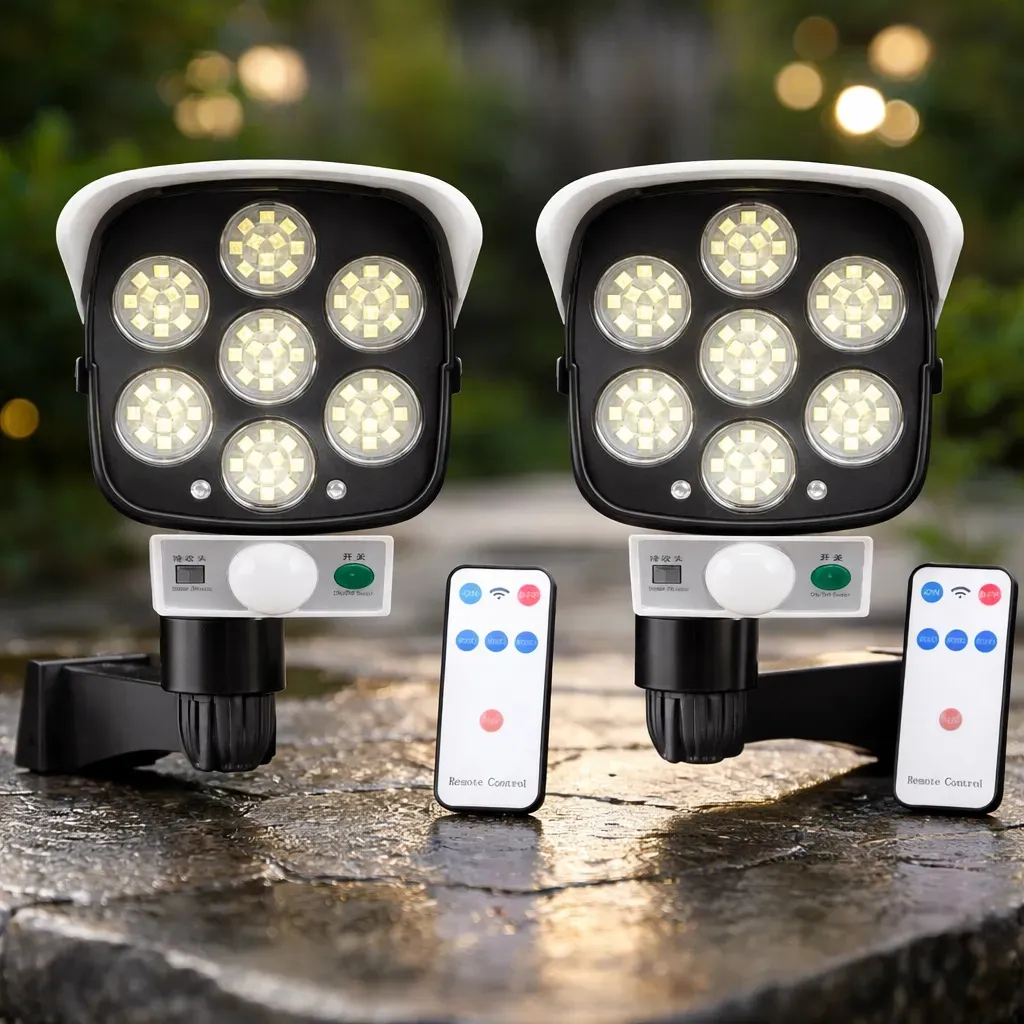 Foco solar tipo camara