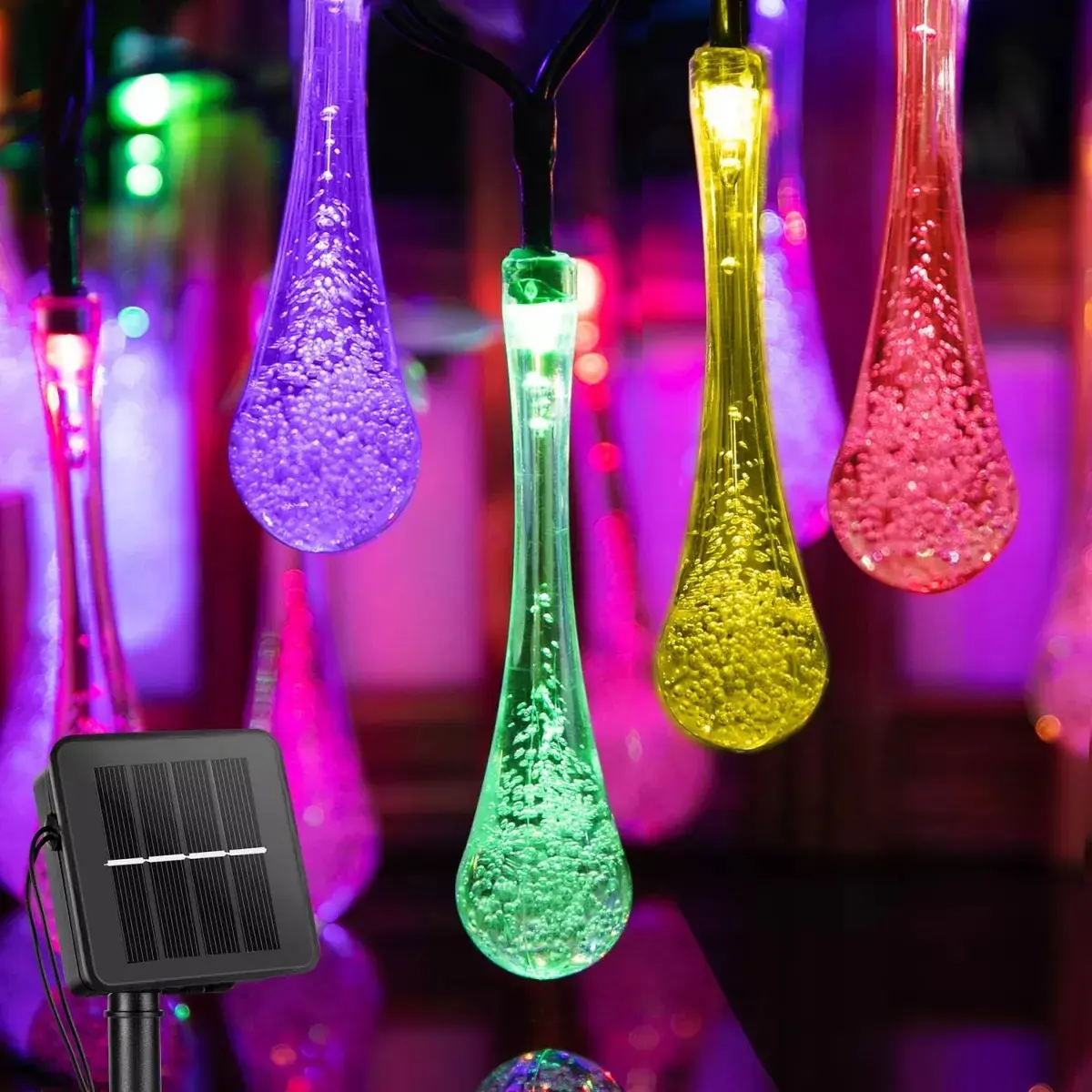 Luces solares 6.5 De Gotas multicolor