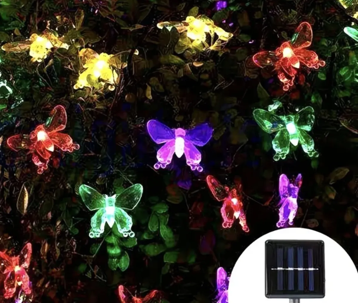 Luces solares 6.5 mariposa